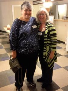 Our first Authentic Women Circle member Carol Sarro surprise Kelly at the Opening Circle Celebration in October 2013.